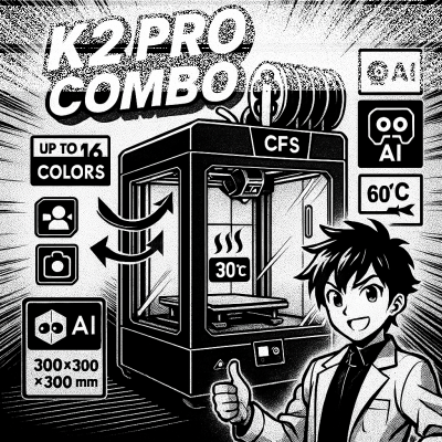 Creality K2 Pro Combo: Multicolor 3D-Druck &amp; Kammerheizung - Creality K2 Pro Combo: Multicolor 3D-Druck &amp; Kammerheizung