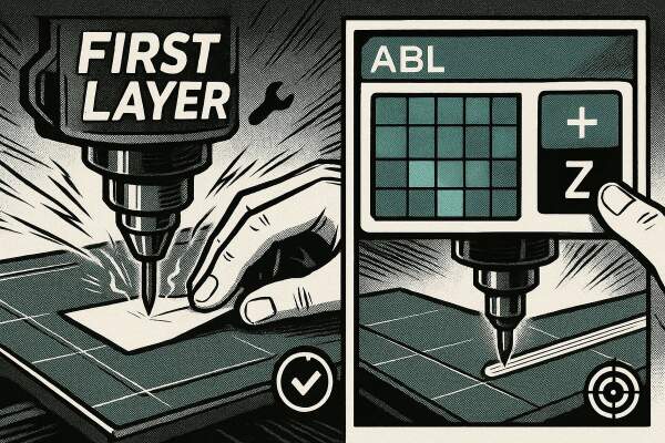Erste Schicht, perfekter Druck: Bed Leveling &amp; Z-Offset in 10 Minuten