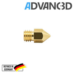 Advanc3D MK7 Nozzle aus Messing CuZn37 in 0.4mm für 1.75mm Filament detail