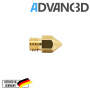 Advanc3D MK7 Nozzle aus Messing CuZn37 in 0.4mm f&uuml;r 1.75mm Filament detail