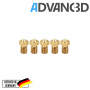 Advanc3D V6 Style Nozzle aus Messing CuZn37 in 0.4mm für 1.75mm Filament vorne