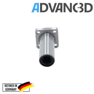 Advanc3D lineær flangekugleleje LMK10LUUU lukket på begge sider 30 x 30 mm flange