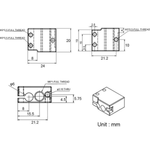 Advanc3D Messing Heizblock f&uuml;r DaVolcano Nozzle Hot Ends Heating Block RepRap 3D-Drucker
