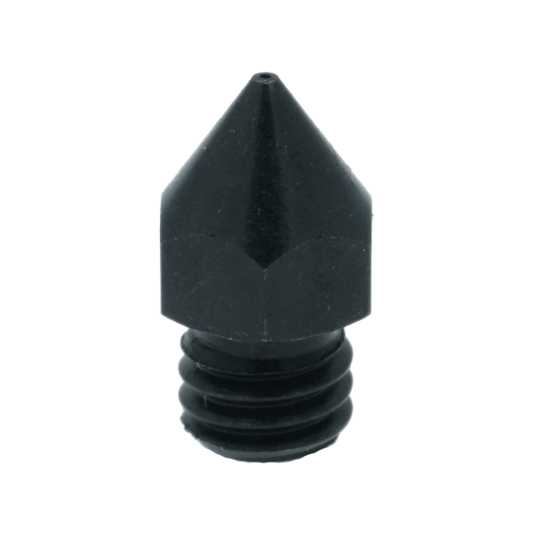 Advanc3D MK8 Nozzle schwarz geh&auml;rtet 0.4mm f&uuml;r 1.75mm Filament spitze Ausf&uuml;hrung vorne