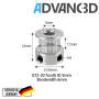 Advanc3D Pully GT2 Riemenscheibe f&uuml;r 3D Drucker 20T 5mm Welle seite