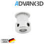 Advanc3D Pully GT2 Riemenscheibe f&uuml;r 3D Drucker 20T 8mm Welle vorne
