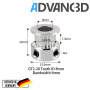 Advanc3D Pully GT2 Riemenscheibe f&uuml;r 3D Drucker 20T 8mm Welle seite