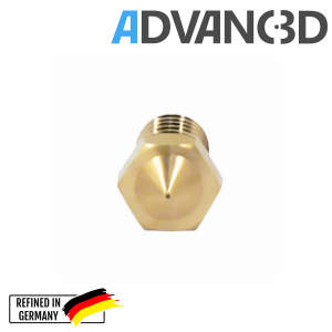 Advanc3D V6 Style Nozzle aus Messing CuZn37 in 0.3mm f&uuml;r 1.75mm Filament detail