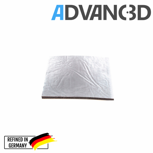 Advanc3D Heizbettisolierung f&uuml;r 3D Drucker w&auml;rmed&auml;mmend selbstklebend  220x220