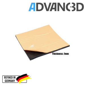 Advanc3D Heizbettisolierung für 3D Drucker wärmedämmend selbstklebend  220x220 seite