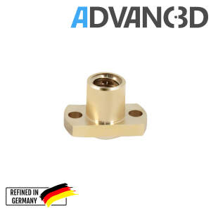 Advanc3D Trapez Gewinde Mutter TR 8 8mm Steigung Lochkreis f&uuml;r Creality vorne