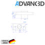 Advanc3D Trapez Gewinde Mutter TR 8 8mm Steigung Lochkreis für Creality detail