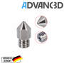 Advanc3D MK7-suutin karkaistusta teräksestä C15, 0,4 mm, 1,75 mm:n filamenttia varten.