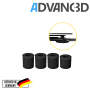 Advanc3D Black silicone bumpers for a more stable heating bed