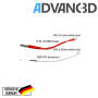 Advanc3D V5 JHead Hotend 0.4mm / 1.75mm für 3D Drucker mit JHead Hotends 12V seite