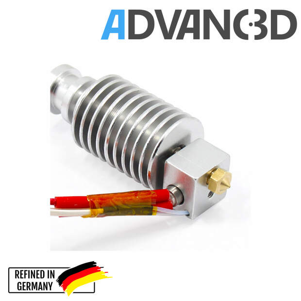 Advanc3D V5 JHead Hotend 0.4mm / 1.75mm für 3D Drucker mit JHead Hotends 24V vorne