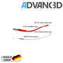 Advanc3D V5 JHead Hotend 0.4mm / 1.75mm für 3D Drucker mit JHead Hotends 24V seite