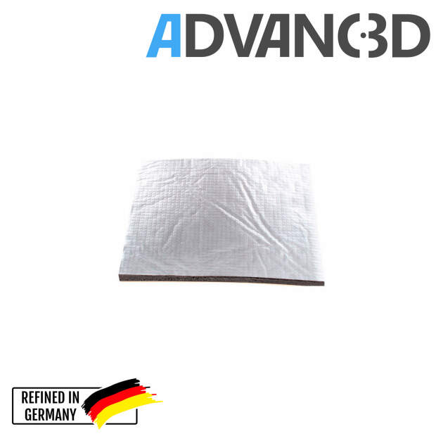 Advanc3D Heizbettisolierung für 3D Drucker wärmedämmend selbstklebend seite