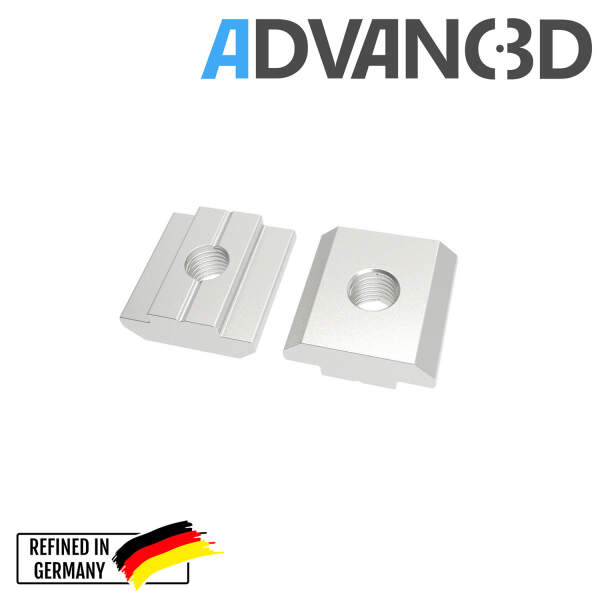 Advanc3D Nutenstein M5 T-Nuts Square Nut 20 Profile (European Standard) vorne