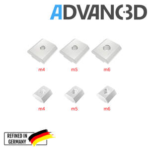 Advanc3D Nutenstein M5 T-Nuts Square Nut 20 Profile...