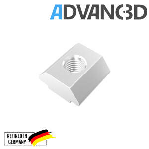 Advanc3D T-Slot-mutter M3 T-mutter Fyrkantsmutter 20-profil (europeisk standard) x10 st.