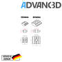 Advanc3D T-uramutteri M4 T-mutterit Nelikulmainen mutteri 20 profiili (eurooppalainen standardi) x25 kpl.