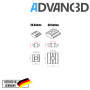 Advanc3D T-Slot Nut M5 T-Nuts Square Nut 20 Profile (European Standard) x50 stuks.
