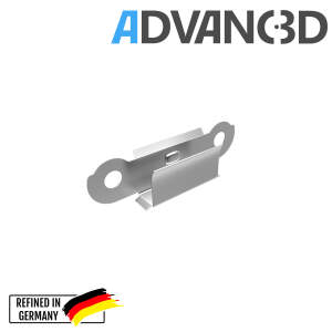 Advanc3D 4x Heizbett Klammer Build Platform Glass Retainer Back f&uuml;r Ultimaker Ender A10 vorne