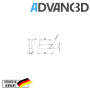 Advanc3D 4x Heizbett Klammer Build Platform Glass Retainer Back f&uuml;r Ultimaker Ender A10