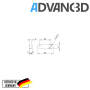 Advanc3D 4x Opvarmning Bed Clamp Build Platform Glass Retainer Back for Ultimaker Ender A10