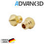 Advanc3D MK10 Nozzle aus Messing CuZn37 in 0.4mm für 1.75mm Filament M7 vorne