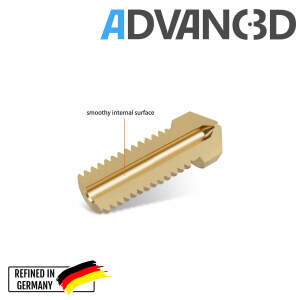 Advanc3D DaVolcano Nozzle aus Messing CuZn37 in 0.6mm f&uuml;r 1.75mm Filament seite