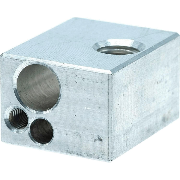 Advanc3D MK9 Hot End Heizblock f&uuml;r 3mm Thermosensor f&uuml;r Ultimaker Original und V6 Hotends vorne