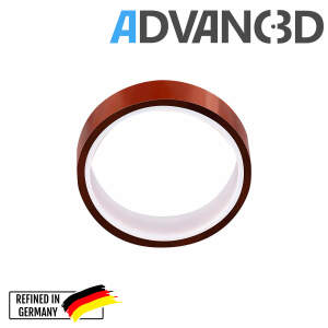 Advanc3D Capton Polyimid Tape 20mm breit und 33m lang - Hitzebeständig für Hotends vorne