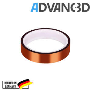 Advanc3D Capton Polyimid Tape 20mm breit und 33m lang - Hitzebest&auml;ndig f&uuml;r Hotends seite
