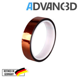 Advanc3D Capton Polyimid Tape 20mm breit und 33m lang - Hitzebest&auml;ndig f&uuml;r Hotends detail