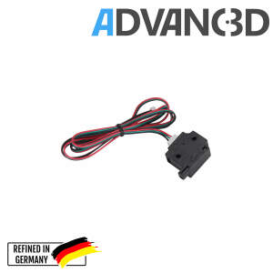 Advanc3D Filament run out Sensor Fühler für 3D Drucker 1.75mm Filament mit Kabel schwarz detail
