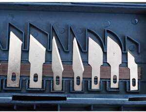 Advanc3D Bastelmesser Skalpell Set 16 tlg., Präzisionsmesser 13 Ersatzklingen