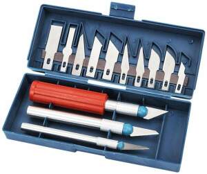Craft knife scalpel set 16 pcs, craft set, precision...