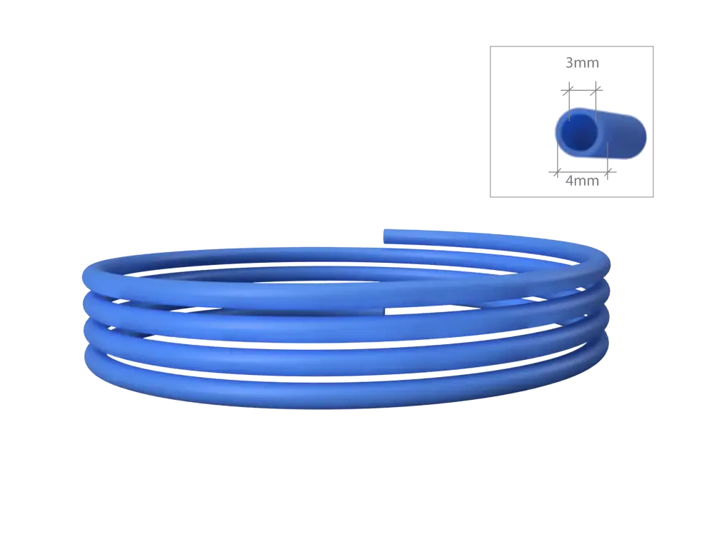 Advanc3D 3x4mm Pneumatik PTFE Schlauch 1m für 3.00mm...