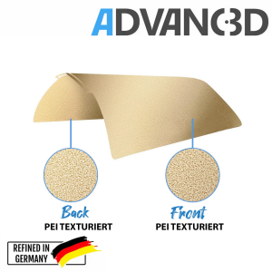 Advanc3D Flexible Druckplatte mit rauer PEI-Schicht...
