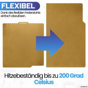 Advanc3D Flexible Druckplatte mit rauer PEI-Schicht...