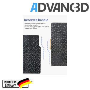 Advanc3D Flexible Druckplatte mit PEO und PEI Schicht für Bambu Lab A1 X1 X1C P1P P1S