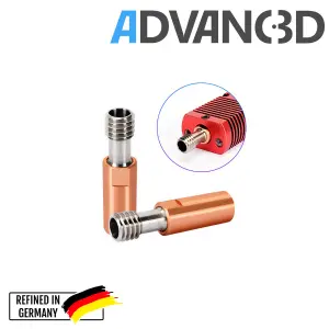 Heatbreak Titan/Kupfer M6x27,5mm All-Metal 1,75mm für CR-10 - Advanc3D