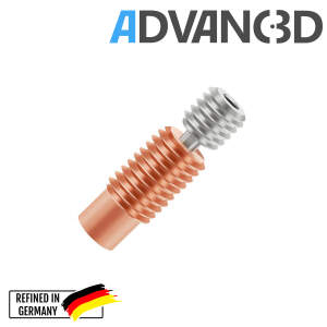 Advanc3D V6 Titanium Copper Neck Screw Throat M6 M7*22mm/1.75mm All Metal