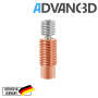 Advanc3D V6 Titan Kupfer Halsschraube Throat M6 M7*22mm/1.75mm All Metal detail