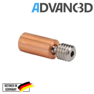 Advanc3D V6 Titanium Koperen Keelschroef M6*21mm/1.75mm Alle Metaal