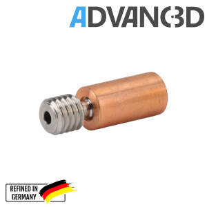 Advanc3D V6 Titanium Copper Neck Screw Throat M6*21mm/1.75mm All Metal
