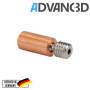 Advanc3D V6 Titanium Kobber Throat Skrue M6*21mm/1.75mm Alt metal