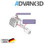 Advanc3D Hotend met verwisselbare socket voor Bambulab X1 X1c P1P